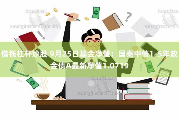 借钱杠杆炒股 9月25日基金净值：国泰中债1-5年政金债A最