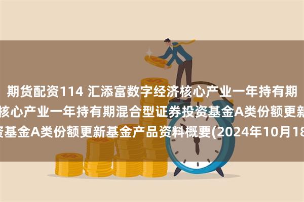 期货配资114 汇添富数字经济核心产业一年持有期混合A: 汇