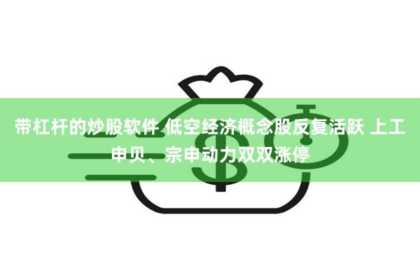 带杠杆的炒股软件 低空经济概念股反复活跃 上工申贝、宗申动力