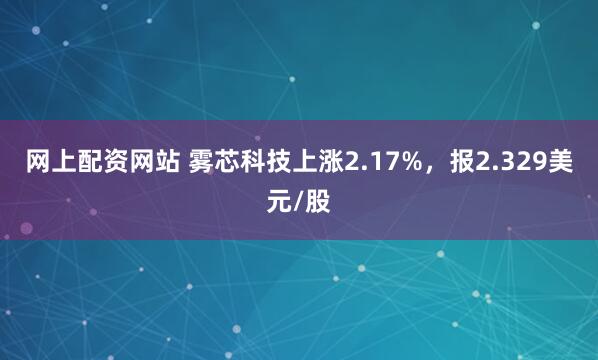 网上配资网站 雾芯科技上涨2.17%，报2.329美元/股