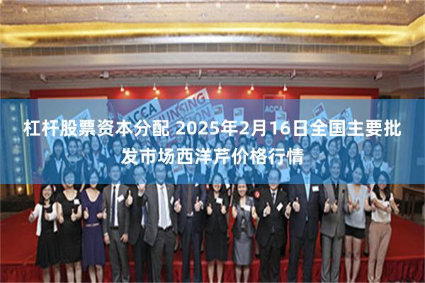 杠杆股票资本分配 2025年2月16日全国主要批发市场西洋芹价格行情